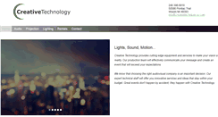 Desktop Screenshot of creativetechnology-av.com