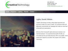 Tablet Screenshot of creativetechnology-av.com